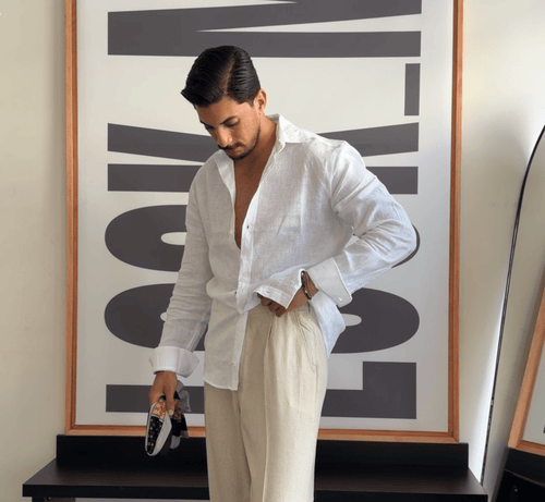 100% LINEN SHIRT - LOOKMY