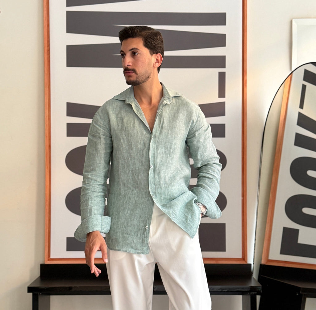 100% LINEN SHIRT - LOOKMY