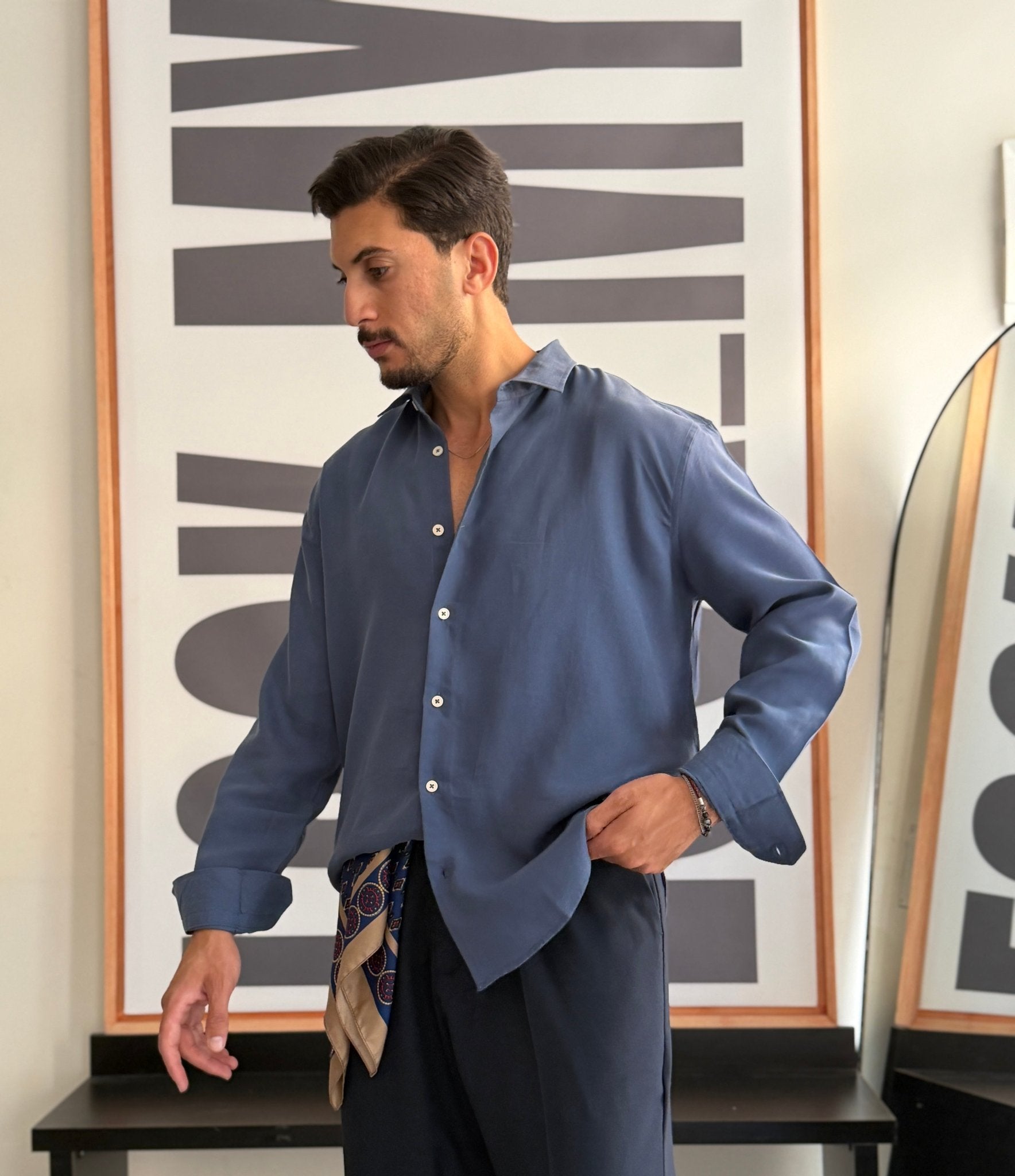 Chemise tensel 100% cotton - LOOKMY