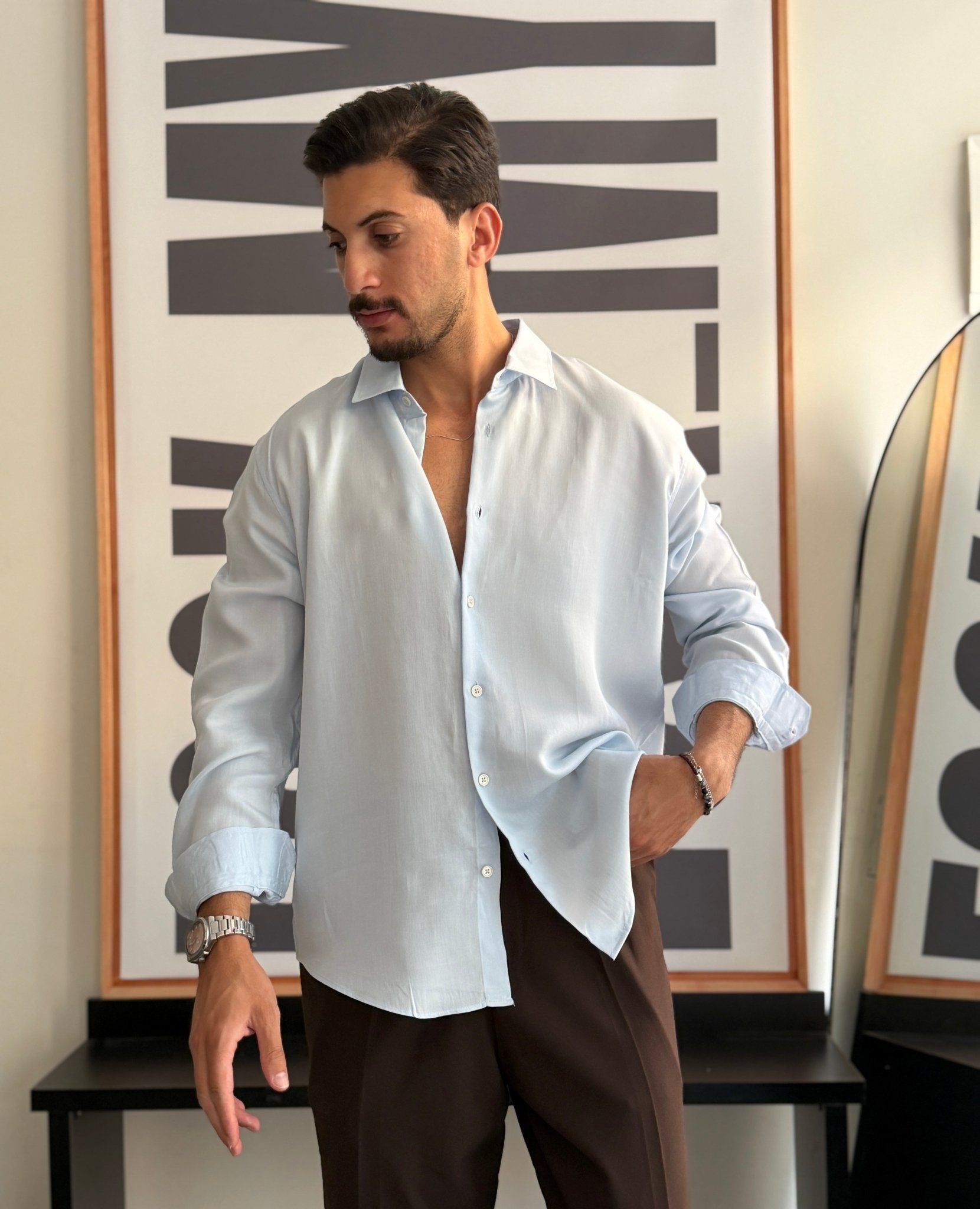 Chemise tensel 100% cotton - LOOKMY