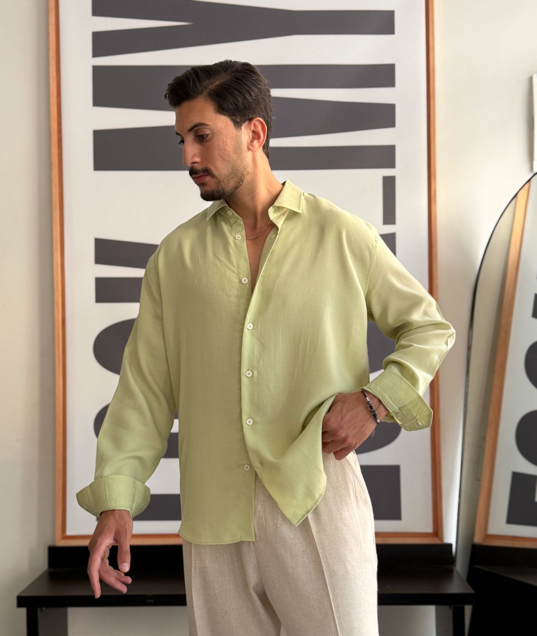 Chemise tensel 100% cotton - LOOKMY