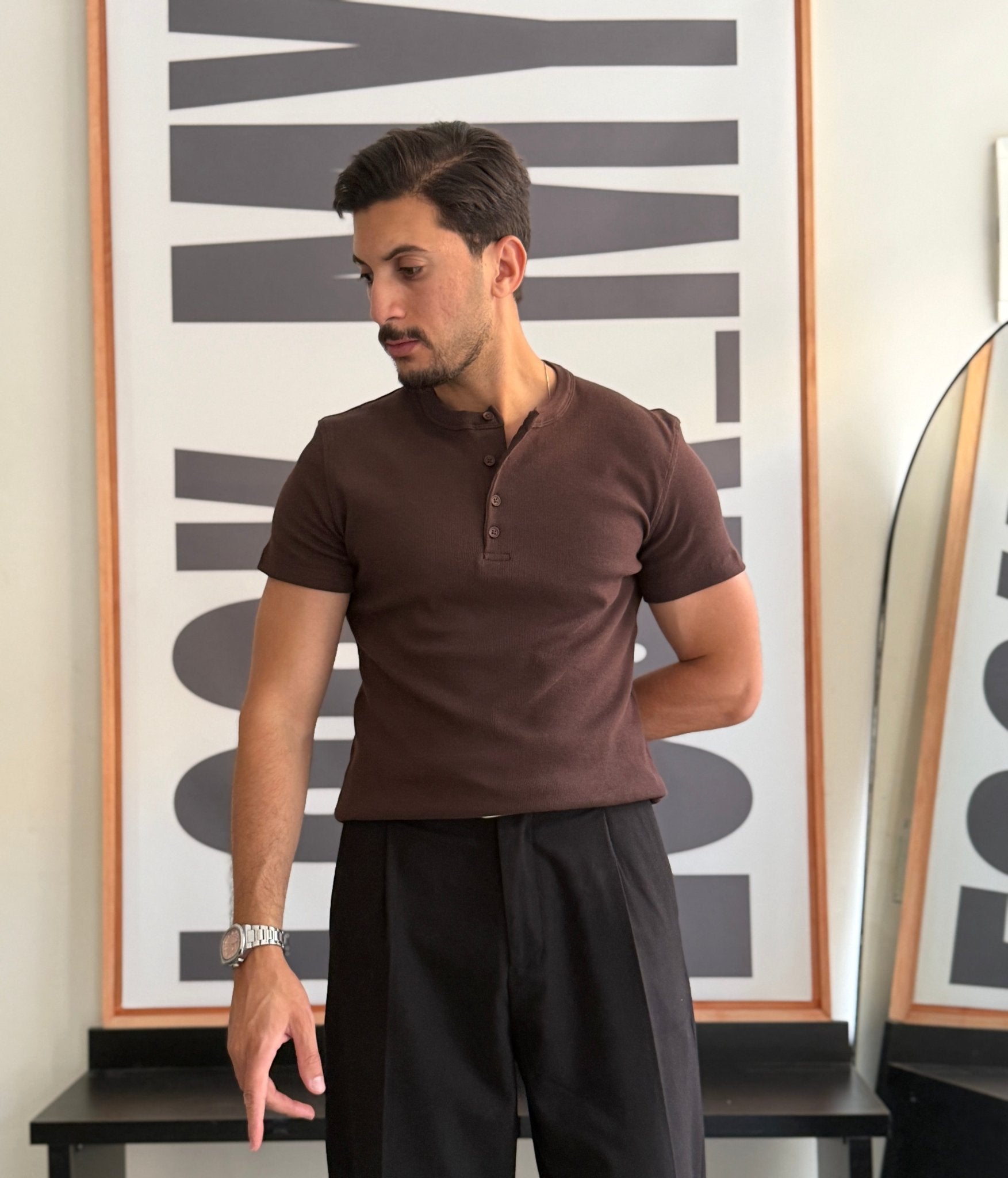 HENLEY T-SHIRT - LOOKMY