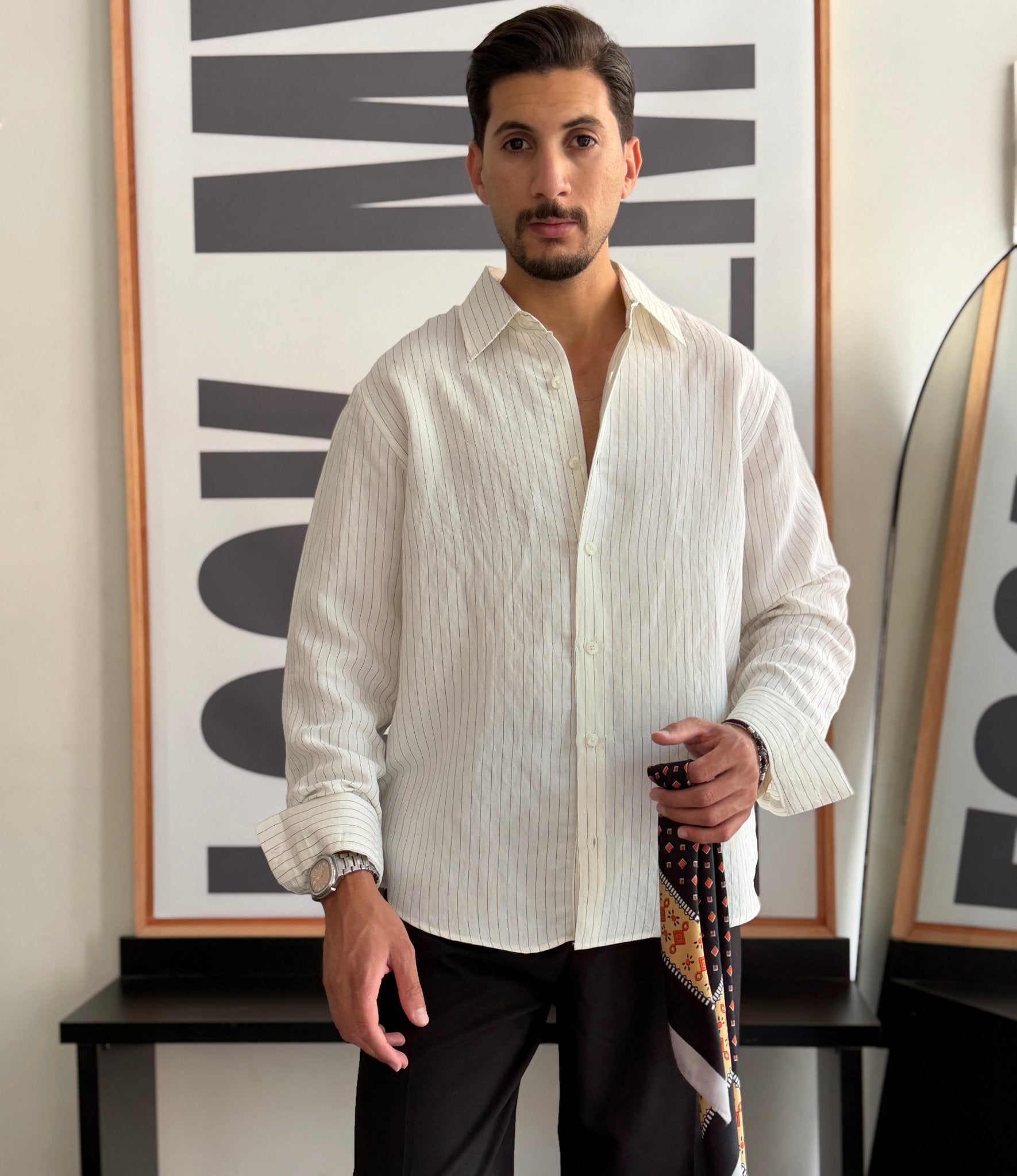 shirt striped regular fit - LOOKMY
