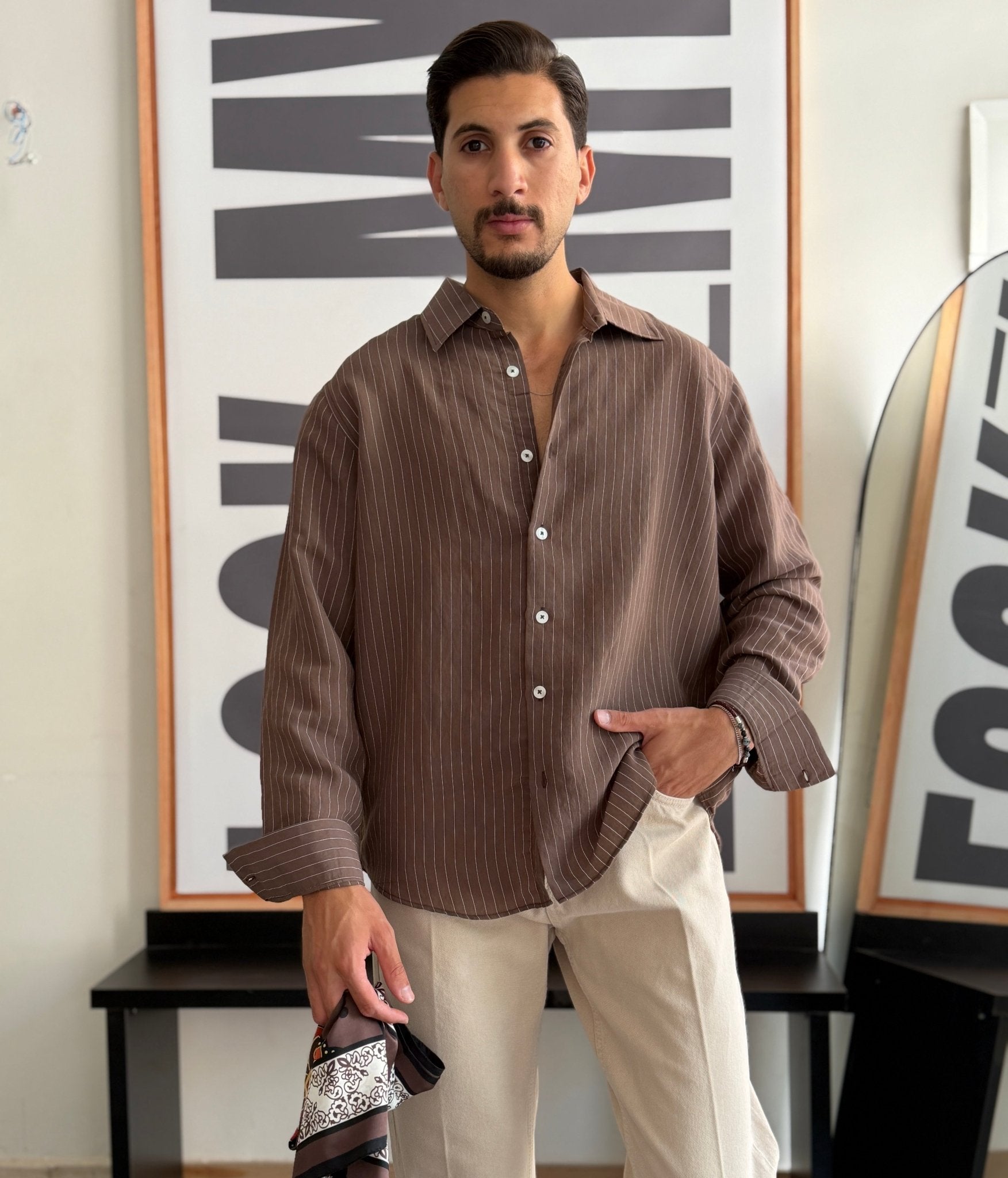 shirt striped regular fit - LOOKMY